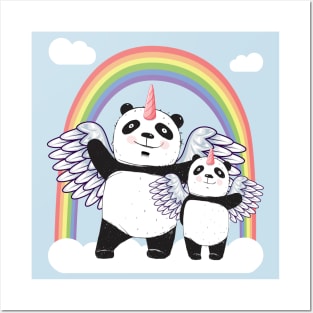 Pandacorn Family Posters and Art